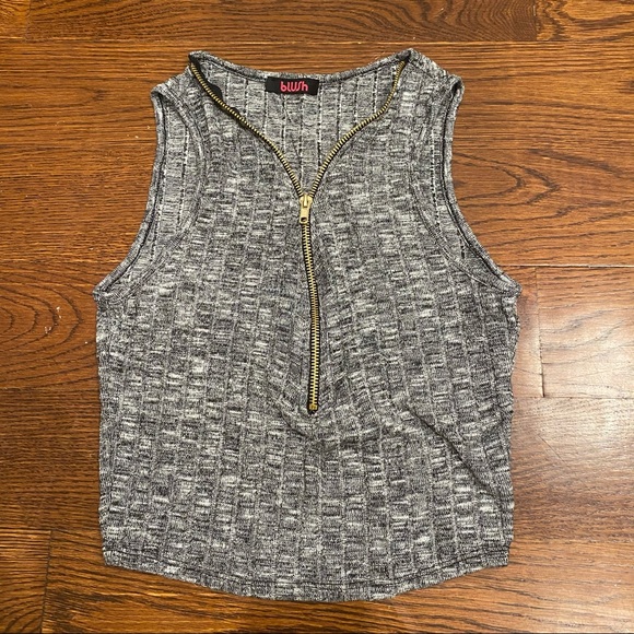 Zip Crop Top - Picture 1 of 5